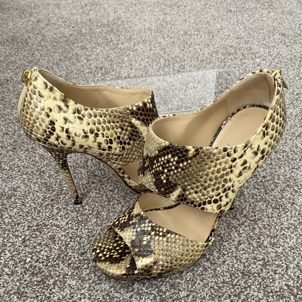 Jimmy Choo Snakeskin Heels Size 37.5